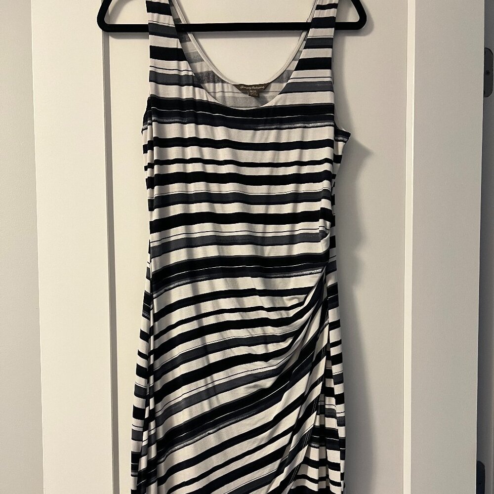Tommy Bahama, Strategically Striped Tambour Dress. Summer wear. Knee Length